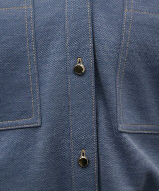 GRACE CONTINENTAL ジャージワークシャツ ブルー