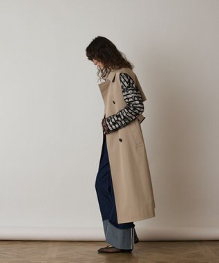 GRACE CONTINENTAL パーカーコンビトレンチ ベージュ