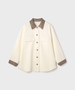 GRACE CONTINENTAL レザーカットシャツ キナリ