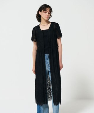 【新品】diagram レースワンピース Diagram ワンピース バイカラーレースニットワンピース