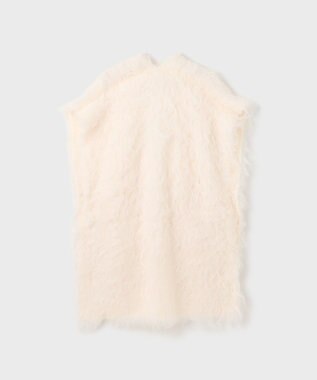 GRACE CONTINENTAL 起毛ニットベスト ホワイト