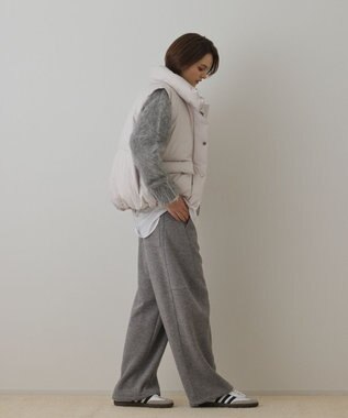 GRACE CONTINENTAL スタンドカラーダウンベスト キナリ