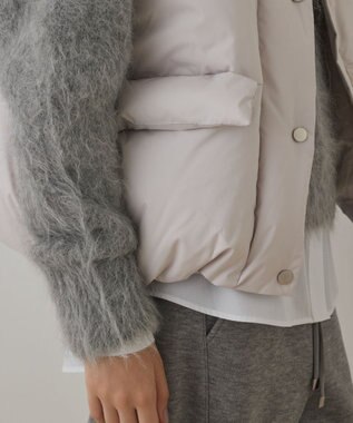 GRACE CONTINENTAL スタンドカラーダウンベスト キナリ