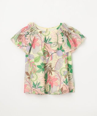 GRACE CONTINENTAL フルーツ刺繍トップ イエロー