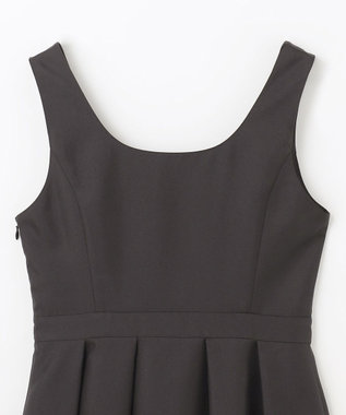 GRACE CONTINENTAL ツイルタックワンピース ブラック