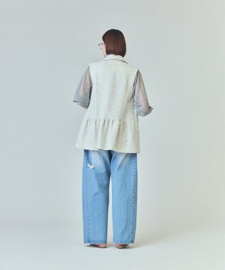 GRACE CONTINENTAL / グレースコンチネンタル ツイードカバーオールジレ ツイードカバーオールジレ / GRACE CONTINENTAL | GRACE