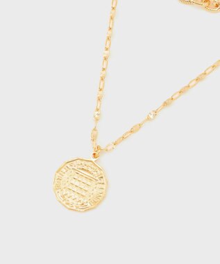 GRACE CONTINENTAL コインダブルネックレス ゴールド