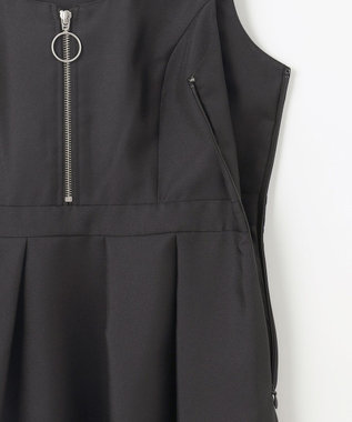 GRACE CONTINENTAL ツイルタックワンピース ブラック