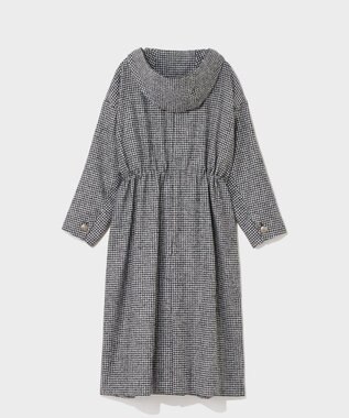 GRACE CONTINENTAL オーバーサイズ千鳥コート ブラック