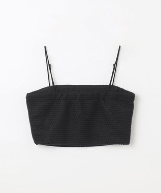 GRACE CONTINENTAL ニットライクレースビスチェ ブラック