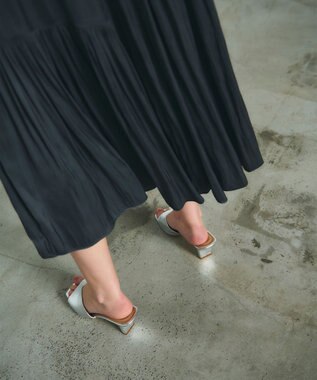 GRACE CONTINENTAL ギャザーキャミソールワンピース グレー