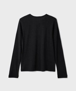 GRACE CONTINENTAL ラメクルーカットトップ ブラック