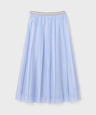 GRACE CONTINENTAL マットシアープリーツスカート ブルー