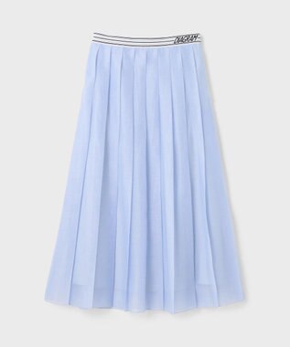 GRACE CONTINENTAL マットシアープリーツスカート ブルー