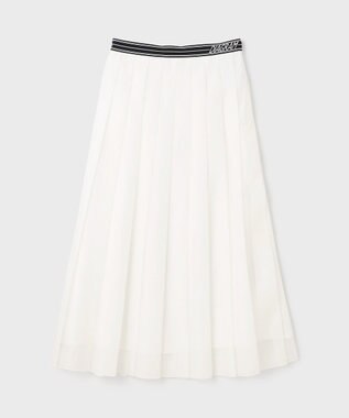 GRACE CONTINENTAL マットシアープリーツスカート ホワイト