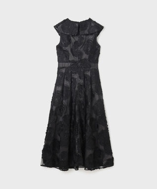 GRACE CONTINENTAL ローズ刺繍ワンピース ブラック