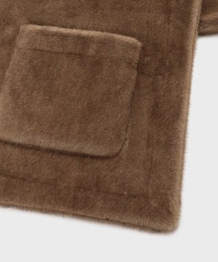 GRACE CONTINENTAL フェイクミンクストール ブラウン