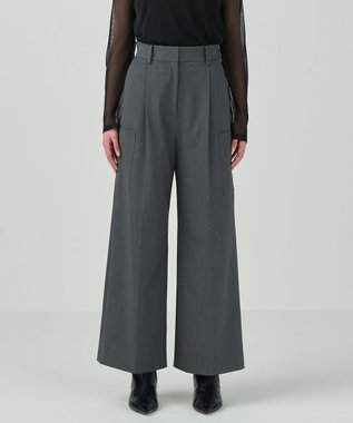 GRACE CONTINENTAL ワイドワークパンツ グレー