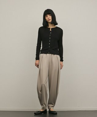 GRACE CONTINENTAL ハイゲージラメニットカーディガン