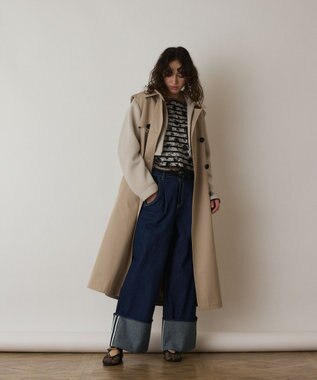 GRACE CONTINENTAL パーカーコンビトレンチ ベージュ