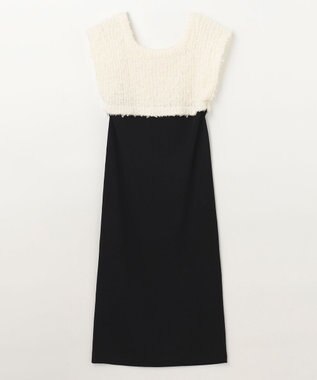 GRACE CONTINENTAL ツイーディーコンビニットワンピース キナリ