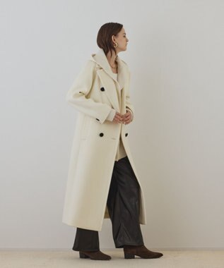 GRACE CONTINENTAL ショートビーバーロングコート キナリ