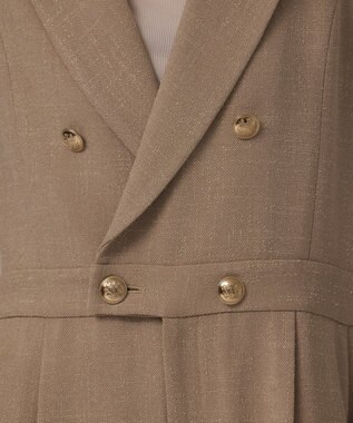 GRACE CONTINENTAL ツイードテーラーサロペット ベージュ