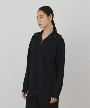 GRACE CONTINENTAL スムースニットトップ　 ブラック