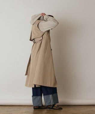 GRACE CONTINENTAL パーカーコンビトレンチ ベージュ