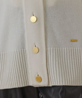 GRACE CONTINENTAL ウールフードニットカーディガン キナリ