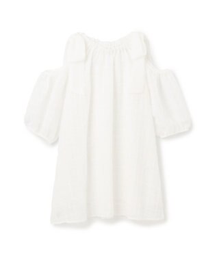 GRACE CONTINENTAL チュールフリルフレアトップ ホワイト