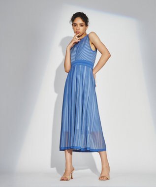 45R新品未使用　上質高密度ダックワンピース49500円 タックシアーニットワンピース / GRACE CONTINENTAL | GRACE