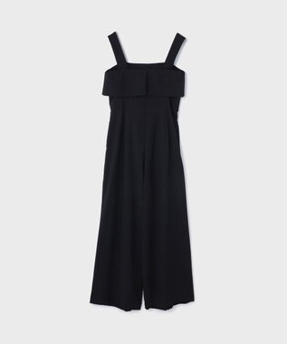 GRACE CONTINENTAL フリルケープサロペット ブラック