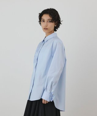 GRACE CONTINENTAL ピンタックドレスシャツ ブルー