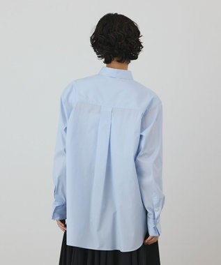 GRACE CONTINENTAL ピンタックドレスシャツ ブルー
