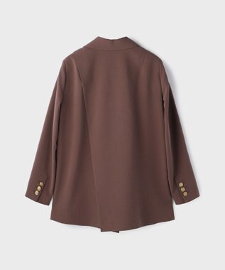 GRACE CONTINENTAL バックベンツダブルジャケット ブラウン