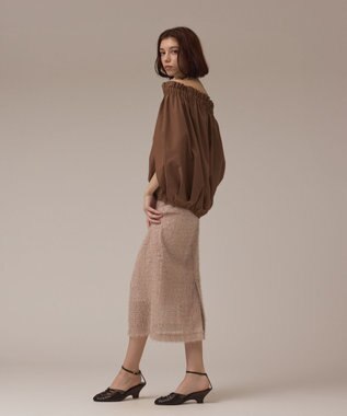 GRACE CONTINENTAL ケープ風2WAYトップ ブラウン