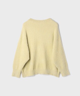 GRACE CONTINENTAL ラメフェザーニットトップ イエロー
