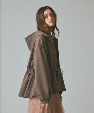 GRACE CONTINENTAL ロゴドロストフーディ カーキ