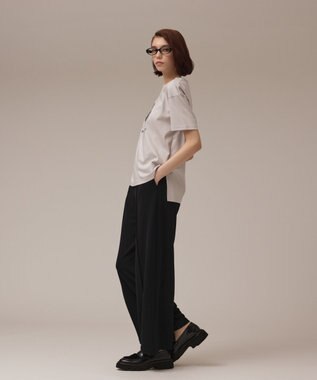 GRACE CONTINENTAL カットフォトTシャツ グレー