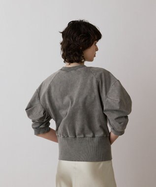 GRACE CONTINENTAL ピグメントショートトップ チャコール