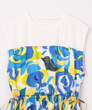 GRACE CONTINENTAL ペイントカラープリントトップ イエロー