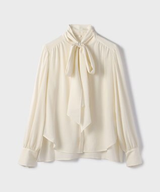 GRACE CONTINENTAL トリアセボウタイブラウス キナリ