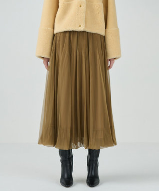 GRACE CONTINENTAL チュールバルーンスカート ベージュ