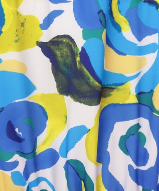 GRACE CONTINENTAL ペイントカラープリントトップ イエロー