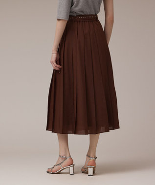 GRACE CONTINENTAL メタルホットフィットスカート ブラウン