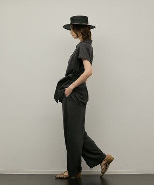 GRACE CONTINENTAL ジャージワークシャツ グレー