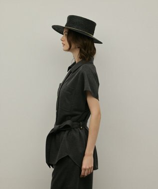 GRACE CONTINENTAL ジャージワークシャツ グレー