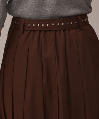 GRACE CONTINENTAL メタルホットフィットスカート ブラウン