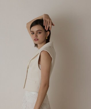 GRACE CONTINENTAL トリアセジャージジレ キナリ